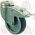 SWIVELING WHEEL WITH BRAKE
