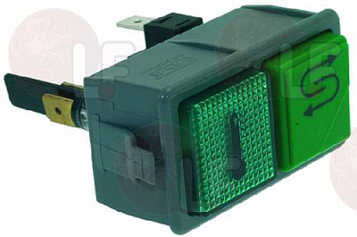 SWITCH BLOCK W/ 1 GREEN MONOPOLAR SWITCH