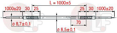 SHEATHED HEAT.ELEM. RSV-100 350W 230V