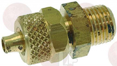 STRAIGHT COUPL. ? 1/8"M - ? PIPE 4x6 ��