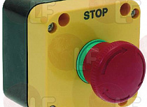 RED STOP BUTTON WITH SHUTDOWN WITH BOX