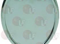 OVAL VERTICAL CHROMEPL. BADGE HOLDER