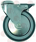 SWIVELLING WHEEL WITH BRAKE