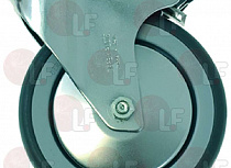 SWIVELLING WHEEL WITH BRAKE