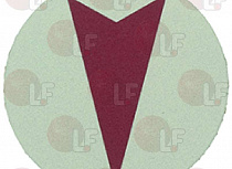 SELF-STICK DISK WITH ARROW SYMBOL ? 42 m