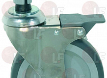 AXLE SWIVELLING WHEEL WITH BRAKE