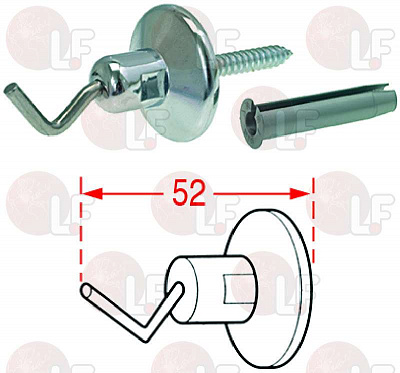 STAINLESS STEEL SUPPORT ��� SPRAY HEAD