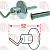 STAINLESS STEEL SUPPORT ��� SPRAY HEAD