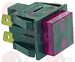 RED BIPOLAR PUSH BUTTON 16A 250V