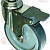 SWIVELING WHEEL WITH BRAKE